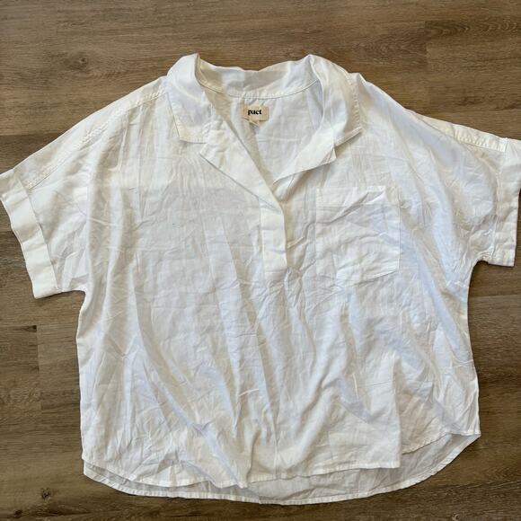 Pact Women's Sunset Lightweight Cotton Popover Top - Picture 3 of 5